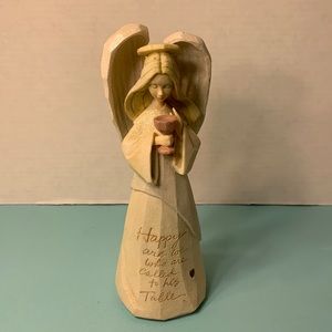 Foundations 2004 Enesco Angel by Karen Hahn "Happy Are We...."